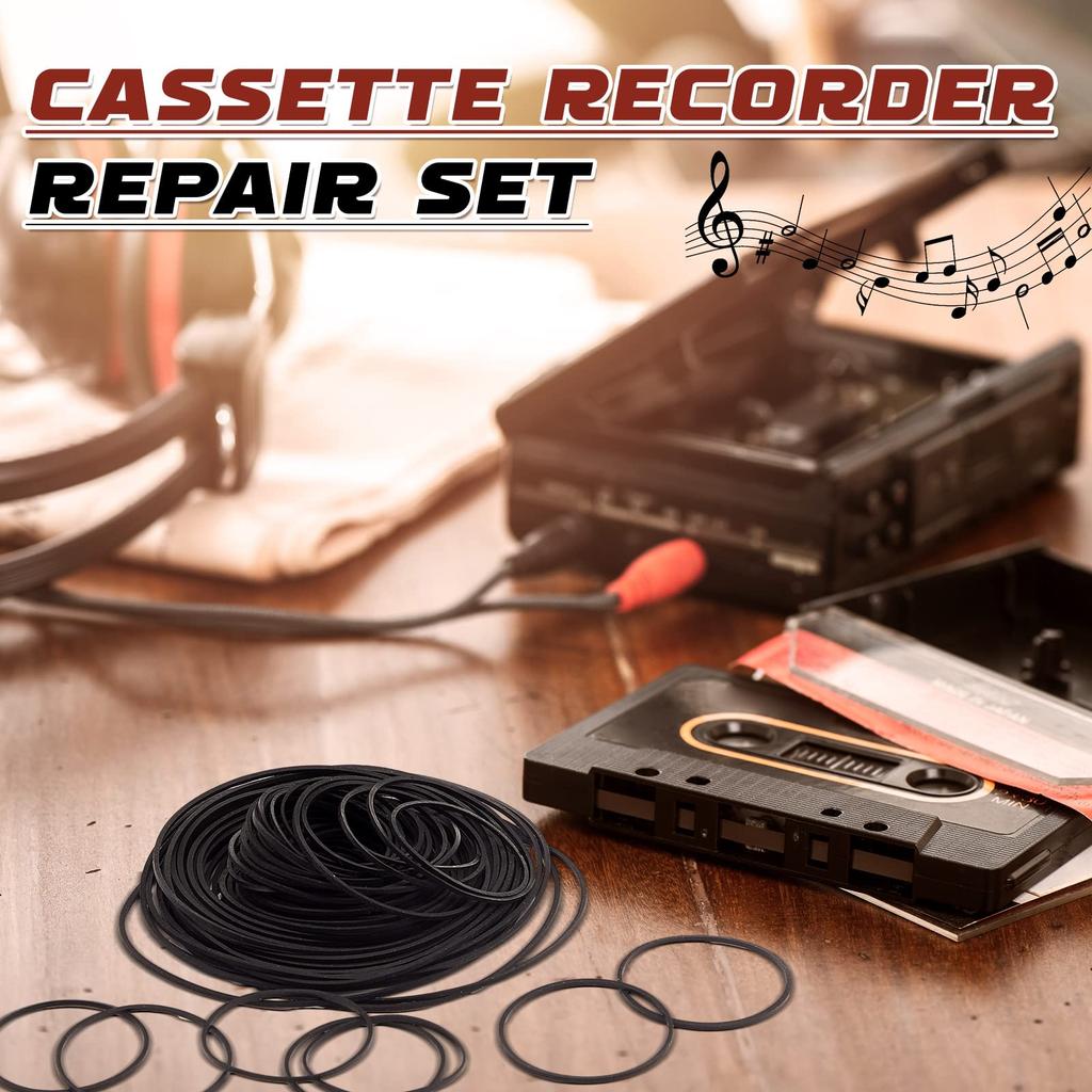 Ленточный ремень для магнитофона, ассорти из обычных квадратных резиновых ремней для рекордеров, приводов Walkman, CD, DVD