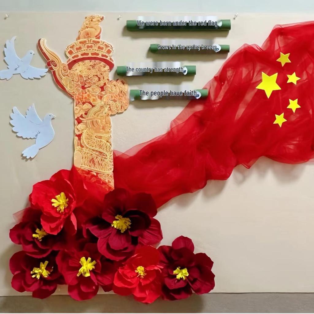 Украшение стены класса к Национальному дню: Патриотическая тема для школ и детских садов