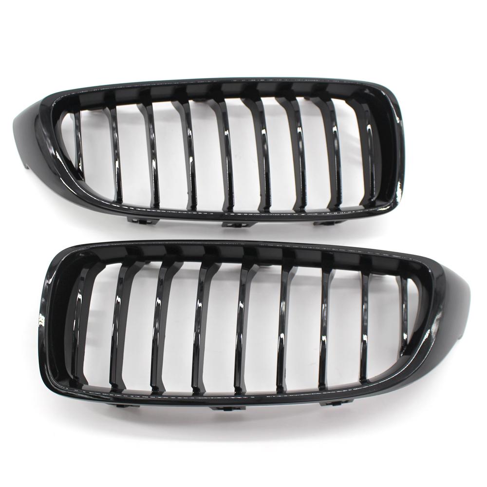 Глянцевая черная цветная передняя решетка, замена гриля для почек для BMW 4 серии F32 F33 F36 F80 F82 M4 Sport Style