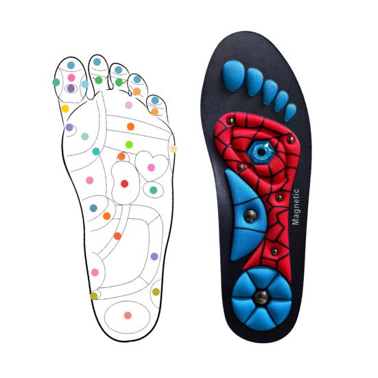 1 Pair Arch Support Insoles Orthopedic Acupressure Insoles for Pain Relief Flexible Shoe Inserts Reflexology Massage Insoles