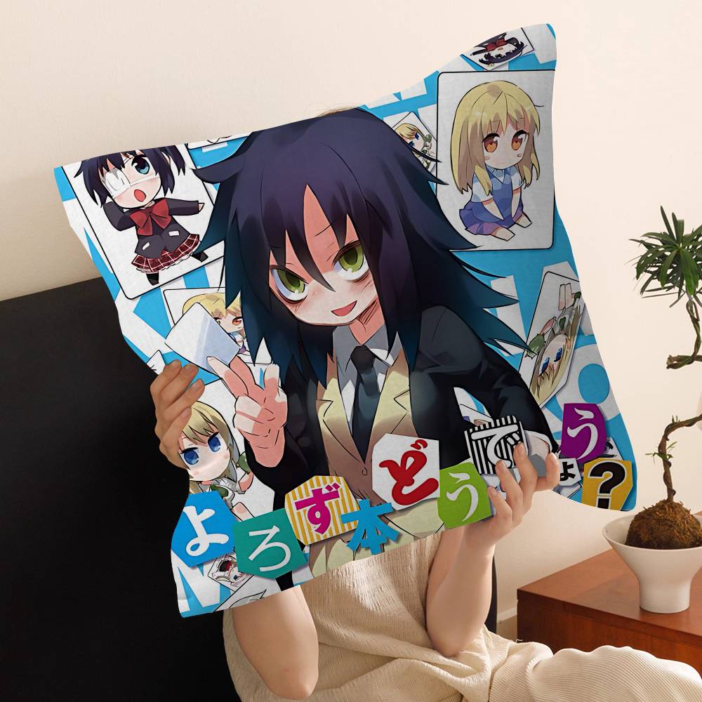 Аниме W-Watamote Куроки Томоко Наволочка для Подушки Наволочка Гостиная Диван Домашний Декор