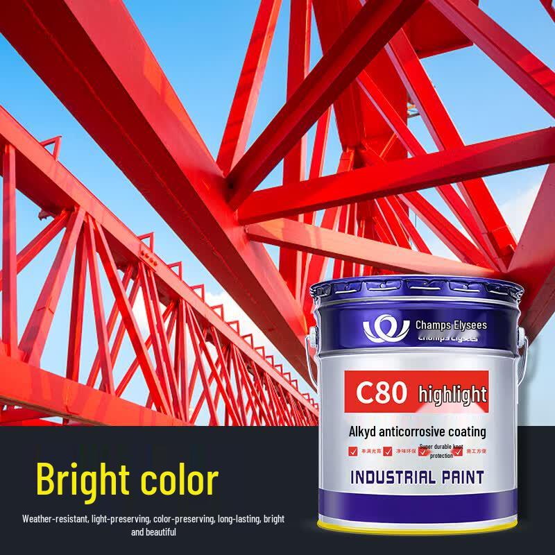 High-Gloss Alkyd Anti-Corrosion Industrial Paint