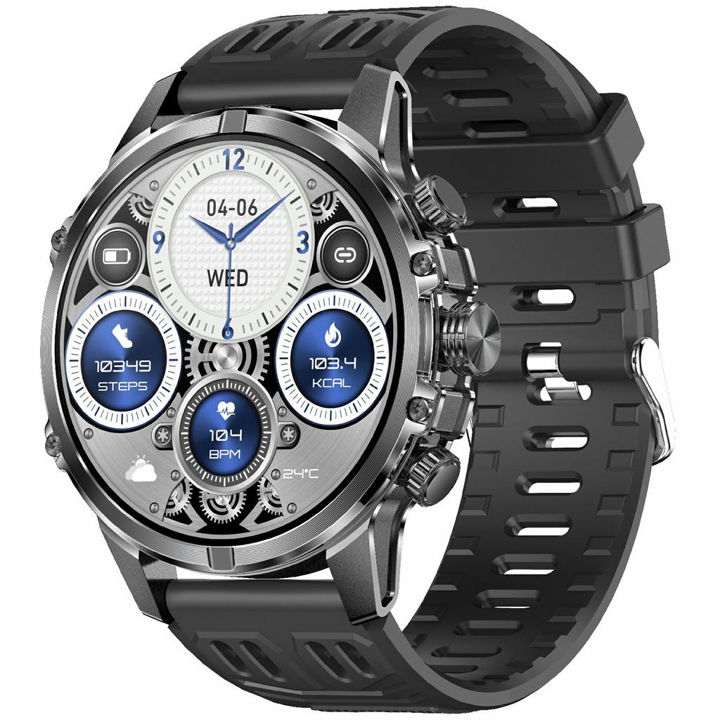 Умные часы CF53, совместимые с Bluetooth, умные часы для звонков, фитнес-трекер со светодиодным фонариком и силиконовым ремешком