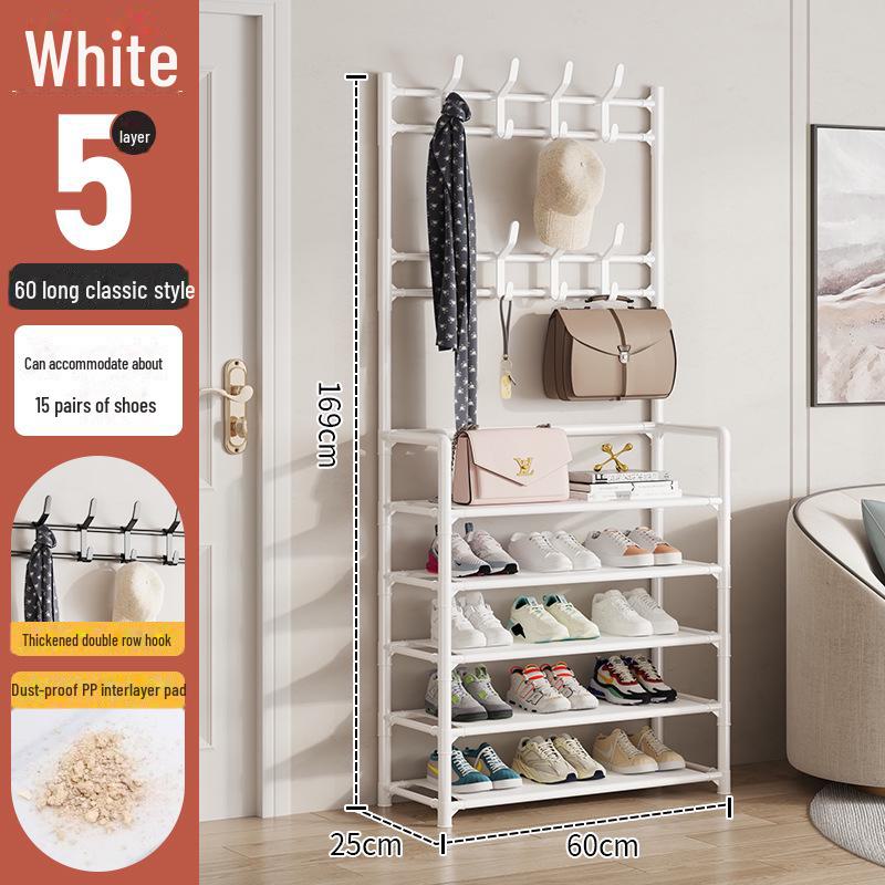 Shoe & Hat Rack: Multi-Layer, Space-Saving, Folding, Simple Dormitory Storage Solution