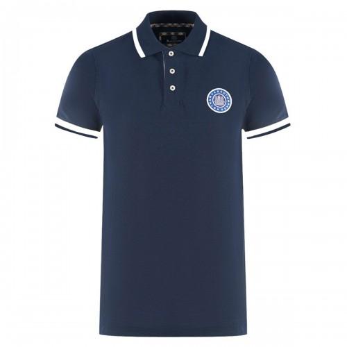 Aquascutum Unisex Adult London Embroidered Badge Polo Shirt