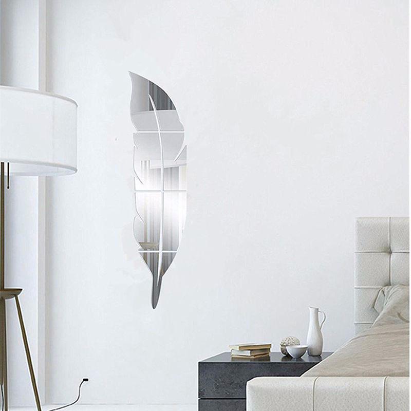 3D Acrylic Mirror Wall Stickers Modern Home Decor Removable Art Decals Mural Living Room Home Background Decoration