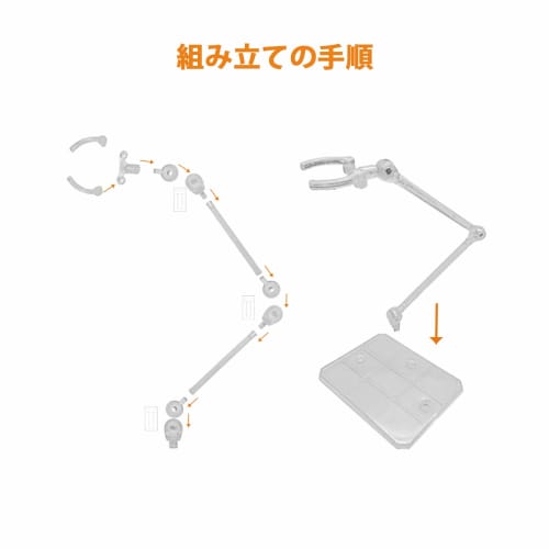 12-Piece Plastic Model Figure Stands, 1/144 Scale, 180-Degree Articulated Polycarbonate Display Stands, Clear, Perfect for Displaying Models, Figures,