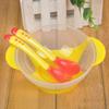 3Pcs Feeding Bowl with Sensing Spoon Fork Suction Cup Anti Slip