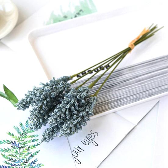 1 букет искусственных лавандовых неувядающих сохраняющих свежесть искусственных шелковых цветов для дома искусственные цветы