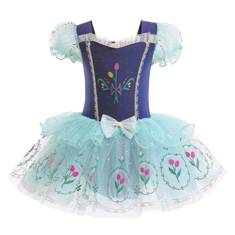 Нарядное праздничное платье принцессы для балета и танцев для детей, танцевальная пышная фатиновая юбка-пачка, костюм для Хэллоуина, сценический костюм