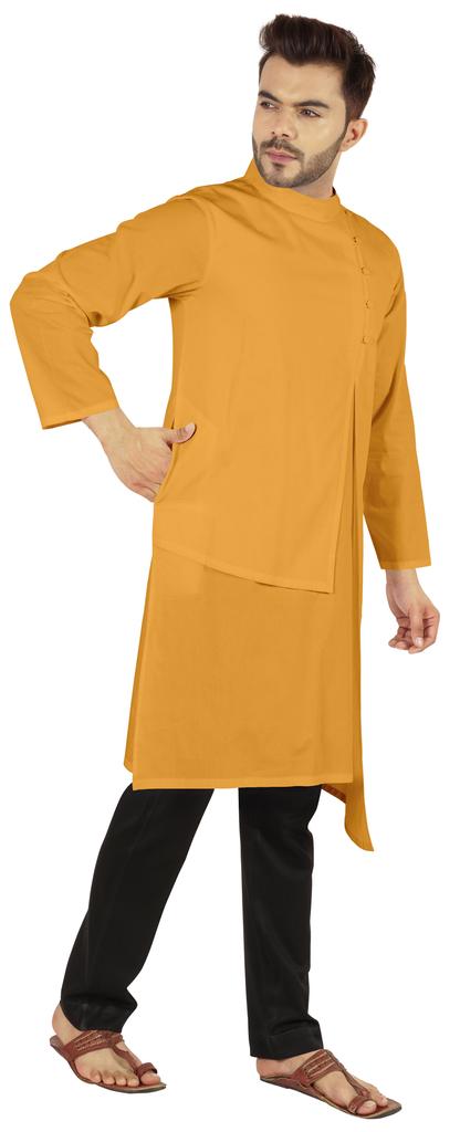 Atasi Индийский дизайнерский Курта для мужской вечерней одежды Однотонный цвет Этнический Длинный
