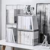 Practical Clear Space-saving Visible Desktop Storage Boxes for Purse Clutch Handbag Book Storage Box