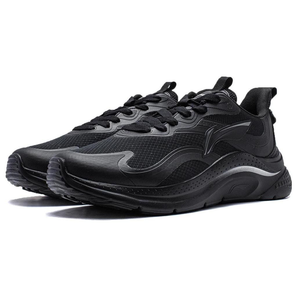 Li Ning Youyi износостойкие низкие повседневные мужские кроссовки Черные AGLT151-3