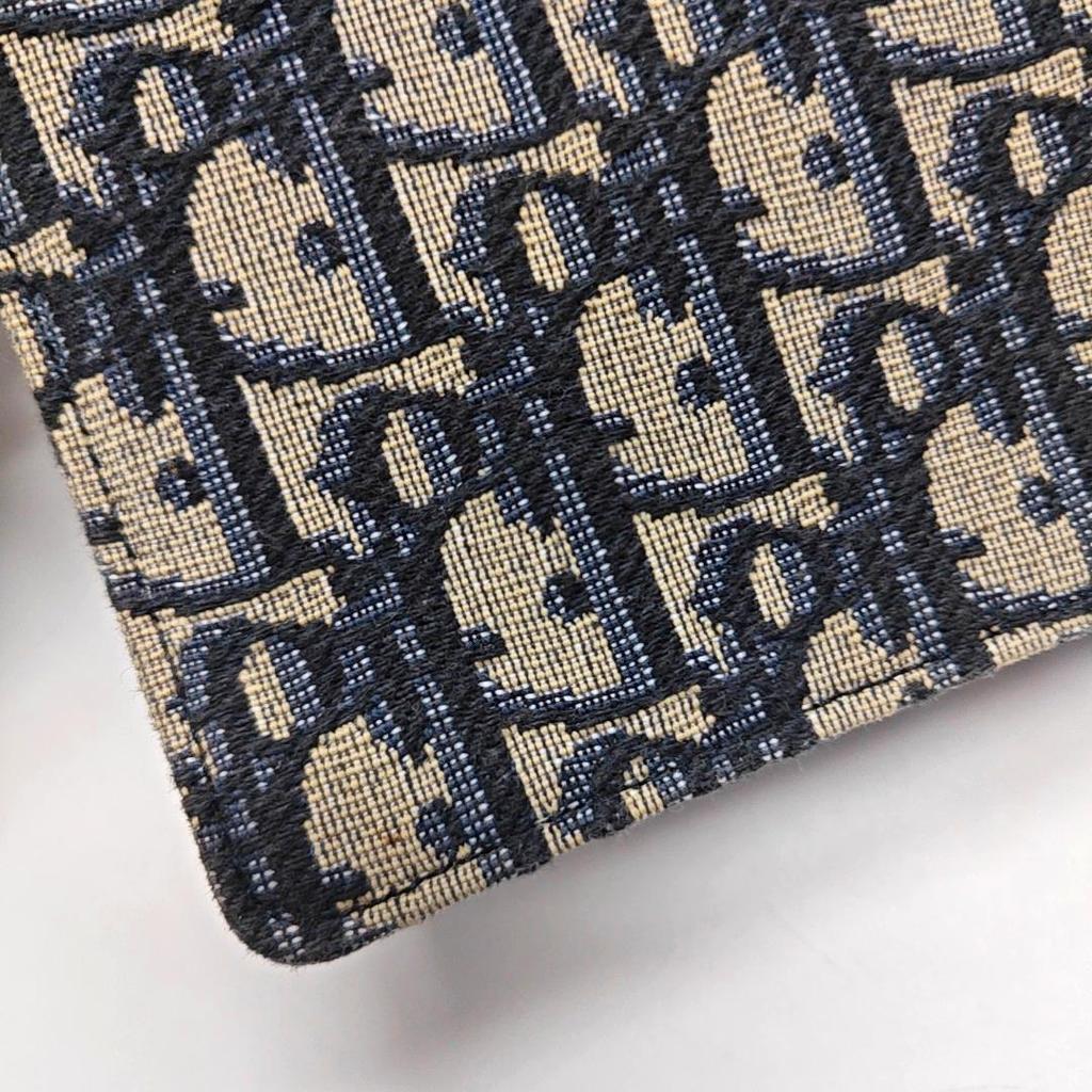 [Pre-Owned] Saddle Classic Monogram Removable Metal Chain Oblique Embroidery Fabric Saddle Bag - Very Good #IK1O9N