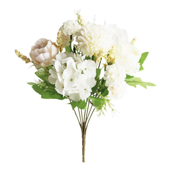 Искусственные цветы Букет искусственных пионов Смешанные цветы из искусственного шелка Букет искусственных цветов