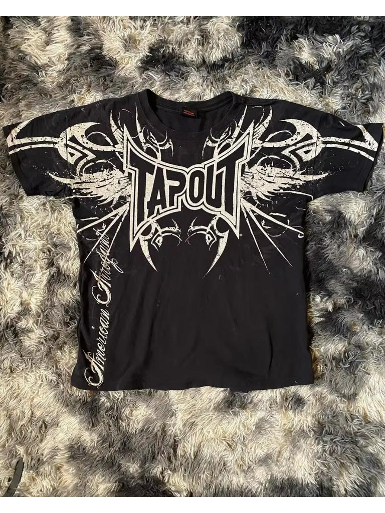 Уличный стиль женские топы с коротким рукавом лето ретро готический стиль высокий дизайн гербовый сбор Y2k панк стиль корейская мода