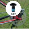 12 Pack Bicycle Disc Brake Rotor Fasteners T25 Screws for Cycling