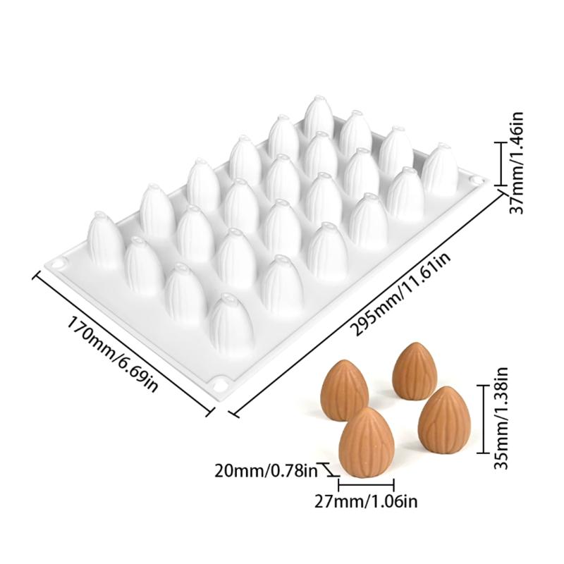 Silicone Fruit Peach Mold for Almond Mousse Cake Baking Flexible Nonstick Pan Home Kitchen Dessert Decoration