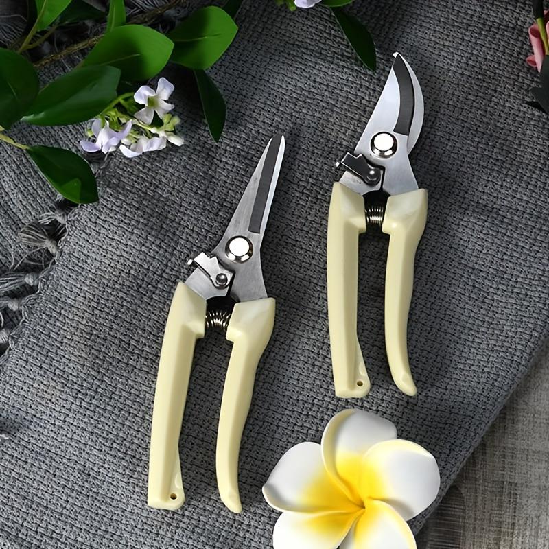 Садовые ножницы из нержавеющей стали, для ремонта веток, сбора цветов, фруктов, садовых растений, многоцелевые, экономящие труд, удобные, с прямой головкой, локоть