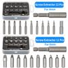 12 PCS Damaged Screw Extractor Set for Broken Bolt Extractor Multifunctional Magnetic Tool Removal Peel Broken Remover Tool