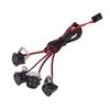 RC Car LED Light 16LED 4 Lamp Headlights High Brightness Front Spotlights for 1/10 RC Crawler for Ax