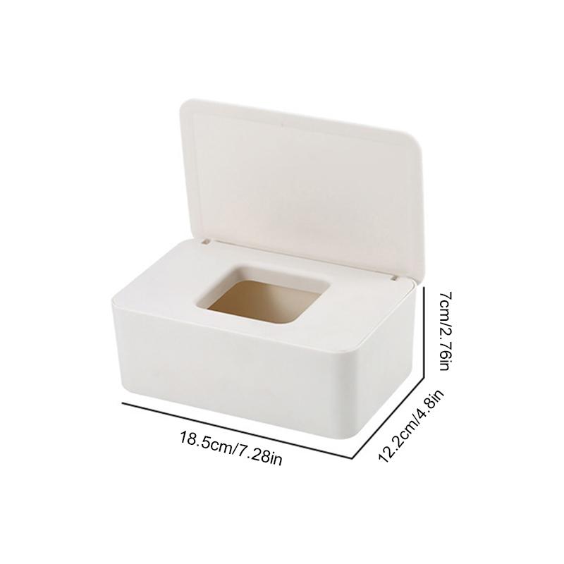 Dustproof Wet Wipes Storage Box With Lid Household Desktop Tissue Storage Box Portable Wet Wipes Dispenser