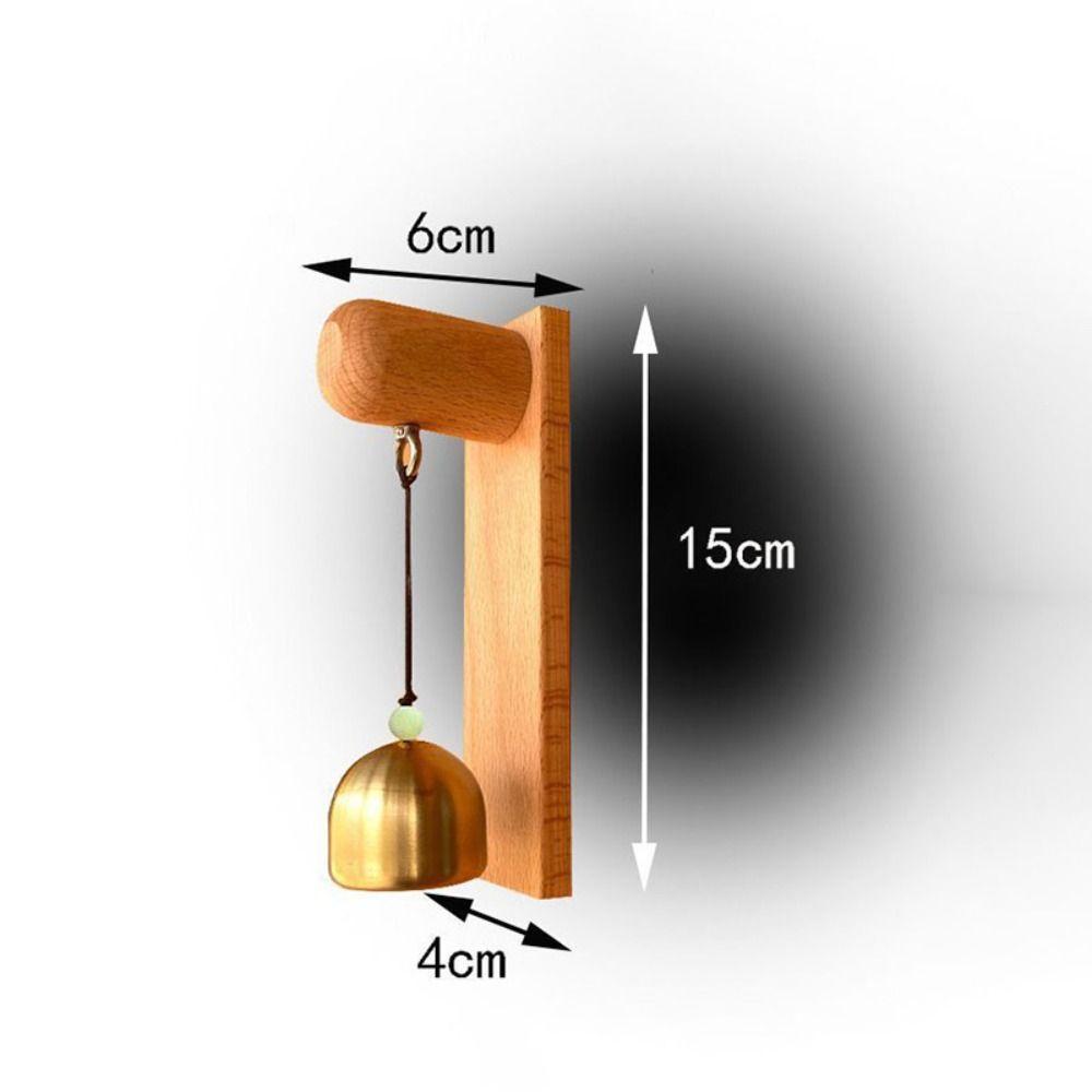 Wooden Shopkeepers Bell Door Opening Wind Chime Elegant Door Bell for Business Garden