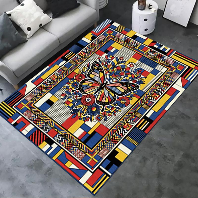 2025 New Butterfly Decoration Carpet Rug for Living Room Bedroom Home Sofa Decoration,Kids play Non-slip Floor Mat37