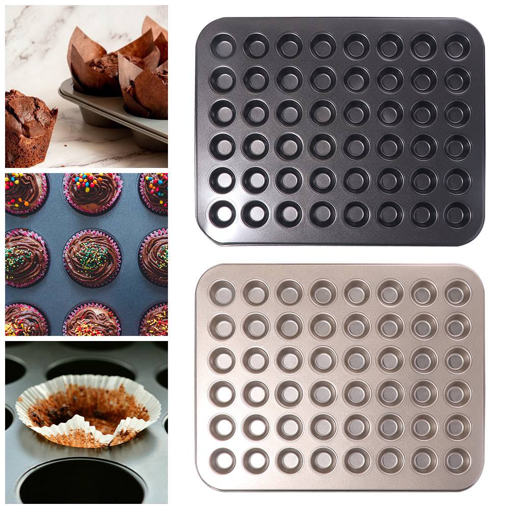 DIY Small Muffin Pan Large Capacity 48 Mini Baking Molds Muffin Dessert Tray Baking Supplies