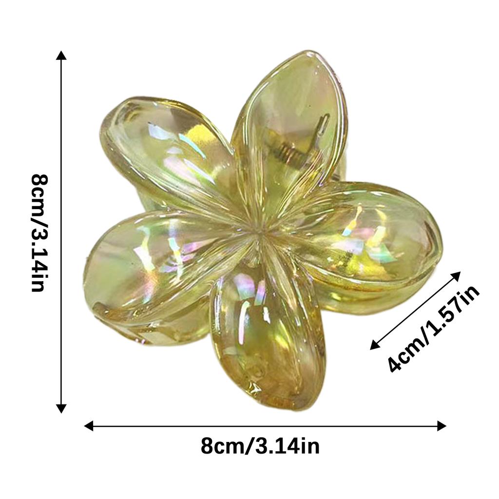 Гавайские заколки-крабы с цветами, отпускные заколки для волос в виде яиц и цветов, гавайские пляжные крабы, богемная заколка для волос для девочек, красочный аксессуар для волос