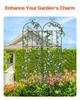 2 Packs Metal Garden Trellis for Climbing Plant Support 87x20 in Rustproof