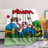 1PC Pimpa Print Flannel Blanket, High quality Comfortable for All Seasons, Home Decor, Warmth and Comfort, Perfect for Christmas Gifts109