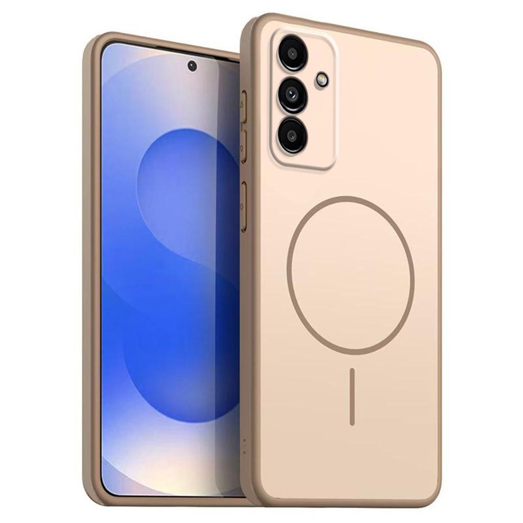 Однотонный матовый чехол из ТПУ для Samsung Galaxy A25 5G, A24, A17 4G/5G, A16, A15, A14 LTE, A13, A05s, A04s с декоративным принтом кольца в стиле MagSafe