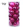Glossy Matte Glitter Baubles 24 Pcs Small Christmas Ball Ornaments, Mini Shatterproof Plastic Decorations Xmas Tree Hanging Decoration for Holiday