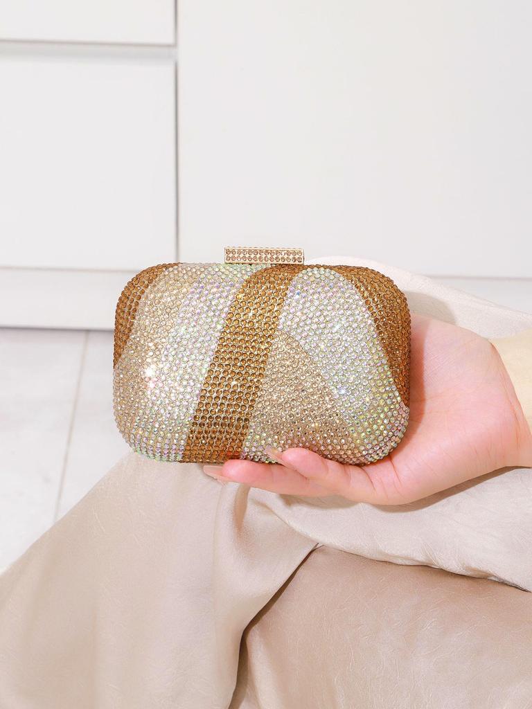Европейский и американский женский вечерний клатч с бриллиантами и кристаллами для вечеринок и свадеб
