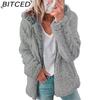 BITCED Женская куртка-топ с капюшоном из смесовой шерсти на осень/зиму