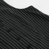 Striped 2-Piece Set Women Casual Blazer Vest Shorts Loose Fit Elegant Style