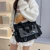 Harajuku Transparent Itabag Large Capacity Canvas Tote Bag Lovely Lolita Handbag Student