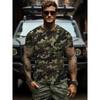 Мужская 3D камуфляжная футболка, одежда, уличная мода, повседневная, с круглым вырезом, с коротким рукавом, летняя, уличная, оверсайз, мужская спортивная вентилируемая футболка