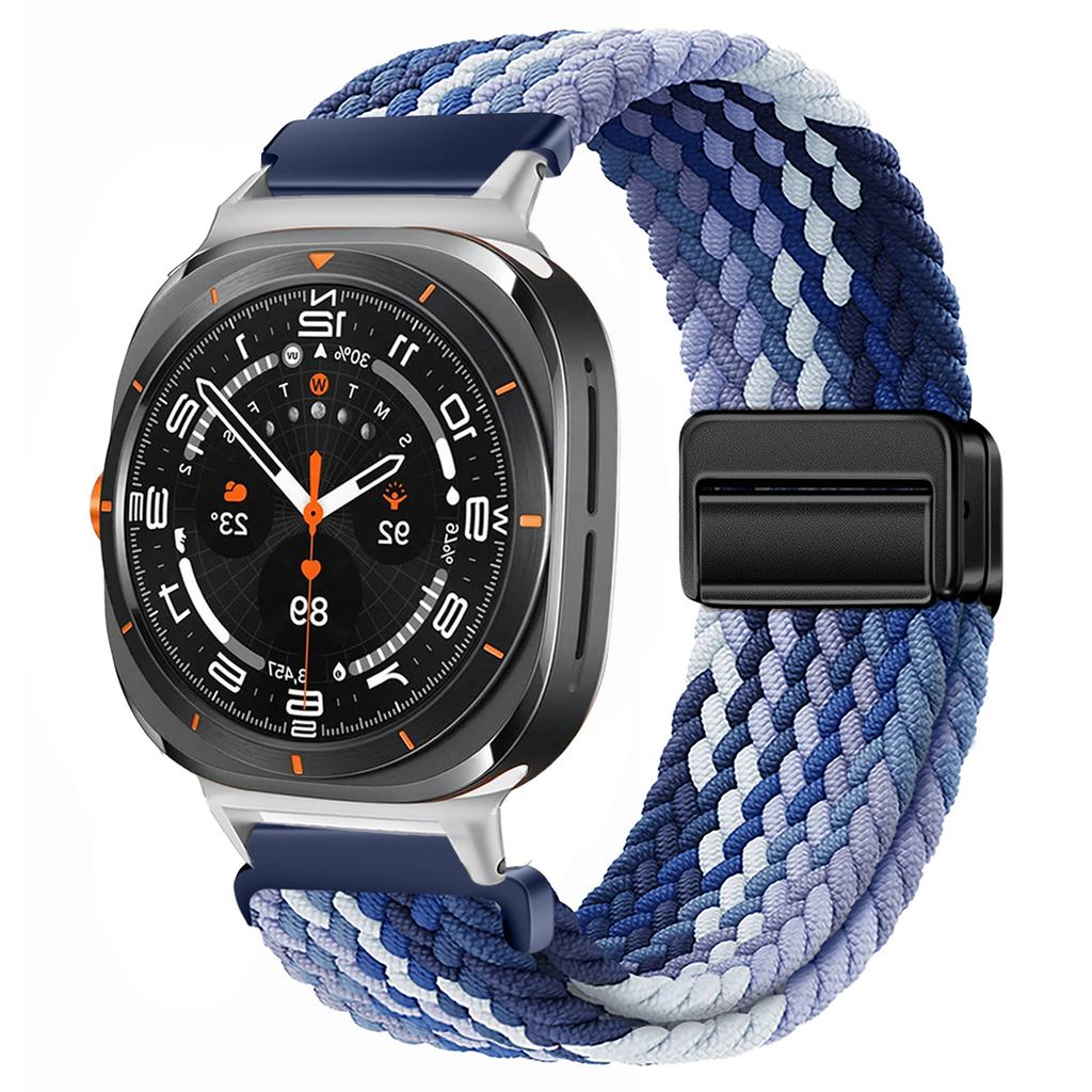 Для Samsung Galaxy Watch 7 Ultra Ремешок 47 мм Аксессуары Магнитный Плетеный нейлоновый спортивный Браслет Correa Galaxy Watch 7 Ultra Ремешок