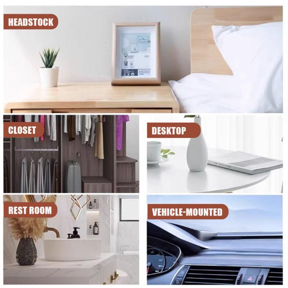Walnut Car-mounted Diffuser Wooden Aromatherapy Inhaler for Refreshing Air Desktop Ornament