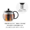 BODUM Teapot Tea Maker ASSAM Tea Press 500ml Black Black Tea Green Tea Chinese Tea Herbal Tea Fruit Tea Stainless Filter Glass Beaker Over Extraction