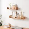 Дубовые полки для детской комнаты Натуральное дерево Детские плавающие полки для настенного монтажа Настенная книжная полка для спальни, гостиной, кухни, для специй