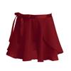 Girls Ballet Dance Basic Classic Chiffon Mini Wrap Over Skirt with Tie Waist Dancewear Costume
