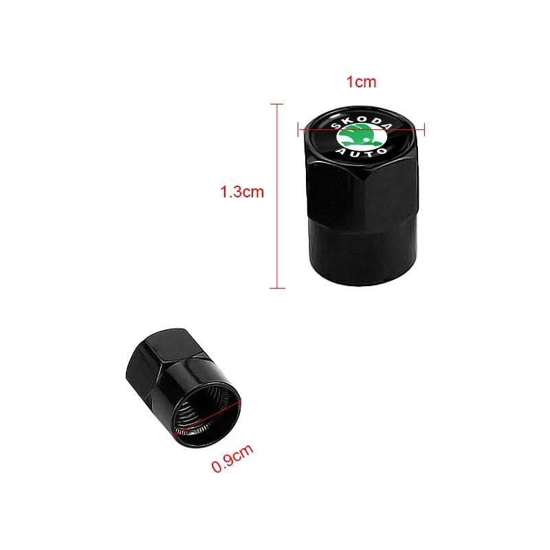 2025 Hot 4pc Car Tire Valve Cover Hexagonal Cap Air Dustproof For Skoda Octavia MK2 MK1 2 3 A5 A7 A8 Karoq Fabia Superb Rapid Ka