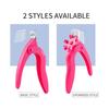 U Shaped Anti Splash Nail Clipper Acrylic Fake Nails Scissor Nail Tip Edge Cutter Trimmer Manicure with Sizer Precise Cutting Manicure Tools Home Use