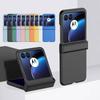 Жесткий чехол с покрытием под кожу для Motorola Razr 60 Pro 50 40 Ultra Razr + 2024 2025 Полная защита шарнира Конфетный цвет Матовая задняя крышка