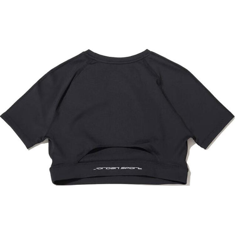 (WMNS) Air Jordan Sport Bodycon Performance T-shirt Asia Sizing 'Black' Women's FV6928-010