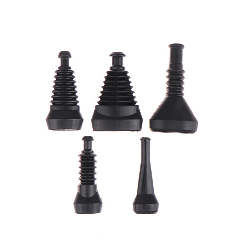 New 5pcs Black 2/3/4/5 Pin Waterproof Automotive Wire Cover Rubber Boot Cap For Amp Tyco Connector Series