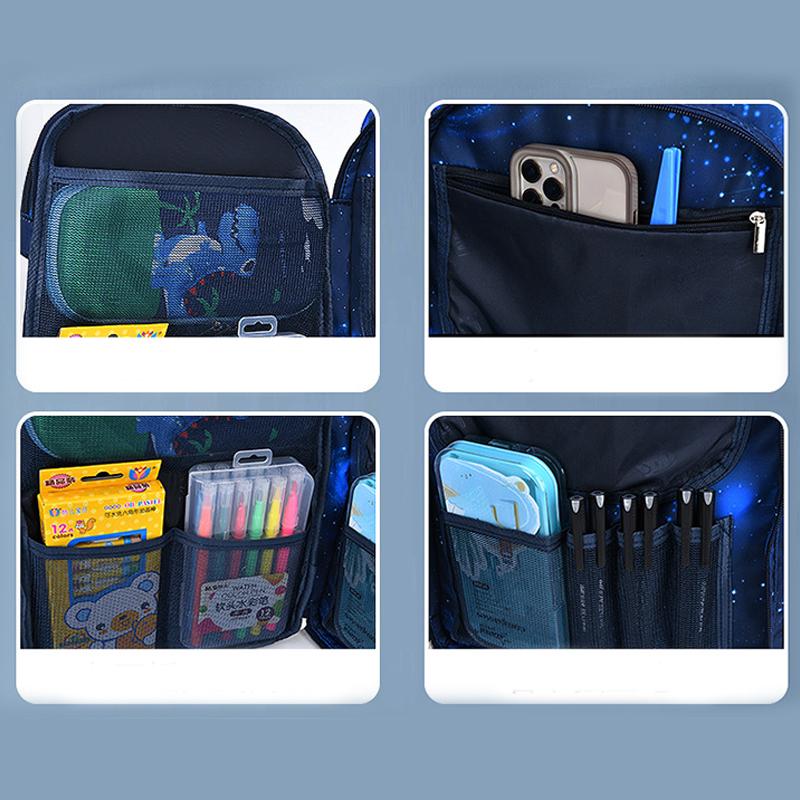 Детские школьные ранцы для девочек и мальчиков, водонепроницаемые детские рюкзаки, рюкзаки для учеников начальной школы, ортопедический рюкзак, школьный ранец KTY